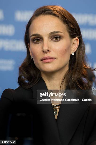 Actress Natalie Portman attends the 'Knight of Cups' press conference during the 65th Berlinale International Film Festival at Grand Hyatt Hotel on...