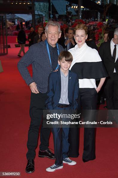 Milo Linney Ian McKellen, Milo Parker and Laura Linney attend the 'Mr. Holmes ...