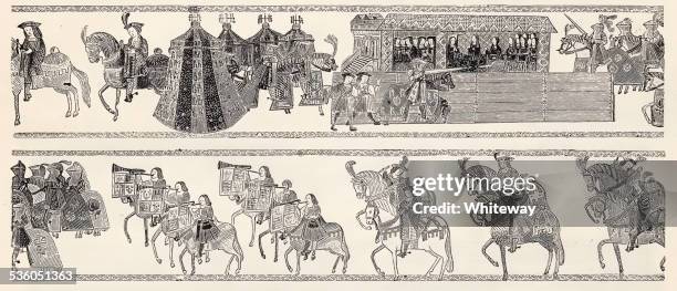 ilustraciones, imágenes clip art, dibujos animados e iconos de stock de medieval torneo de westminster con junta de brazos 1894 - tudor