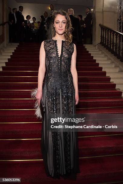 Ariane Labed arrives at the 40th Cesar Film Awards 2015 Cocktail at Theatre du Chatelet on February 20, 2015 in Paris, France.