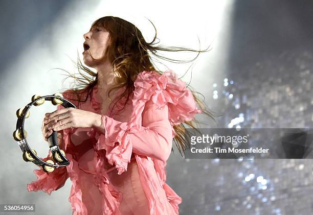 Florence Welch of Florence and the Machine performs during the Sasquatch! Music Festival at the Gorge Amphitheatre on May 30, 2016 in George,...