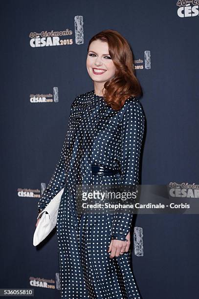 Elodie Frege attends the 40th Cesar Film Awards at Theatre du Chatelet on February 20, 2015 in Paris, France.