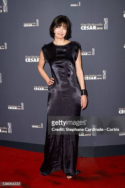 Marianne Denicourt attends the 40th Cesar Film Awards at Theatre du Chatelet on February 20, 2015 in Paris, France.