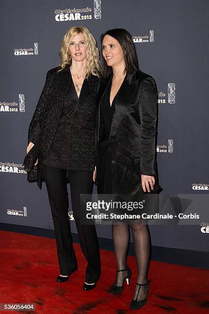 Sandrine Kiberlain and Jeanne Herry attend the 40th Cesar Film Awards at Theatre du Chatelet on February 20, 2015 in Paris, France.