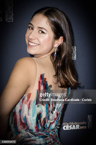 Izia Higelin attends the 40th Cesar Film Awards at Theatre du Chatelet on February 20, 2015 in Paris, France.