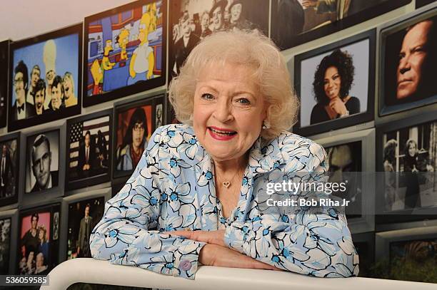 Legendary actress Betty White during portrait session on March 29, 2011 at the Museum of Radio and TV in Los Angeles, California. White talked about...