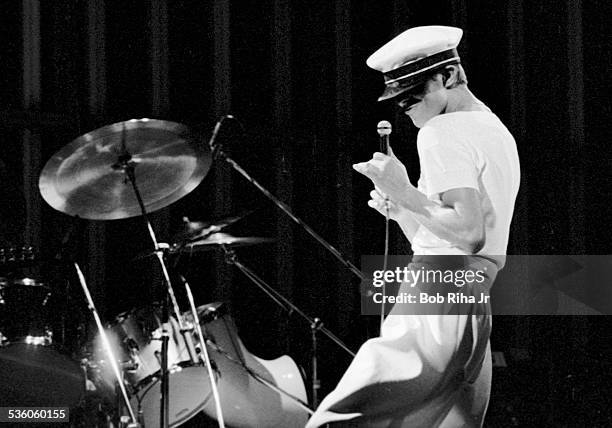 David Bowie in concert at the Los Angles Forum, April 4, 1978 in Inglewood, California,