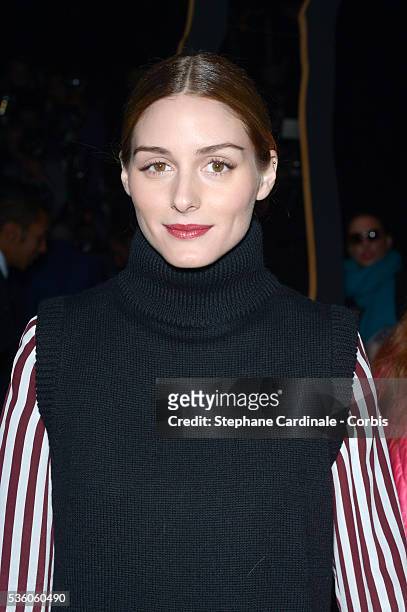 Olivia Palermo attends the Elie Saab show as part of the Paris Fashion Week Womenswear Fall/Winter 2015/2016 on March 7, 2015 in Paris, France.