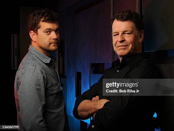 Joshua Jackson and John Noble from Fox's TV program "Fringe", on April 21, 2011 in Los Angeles, California.