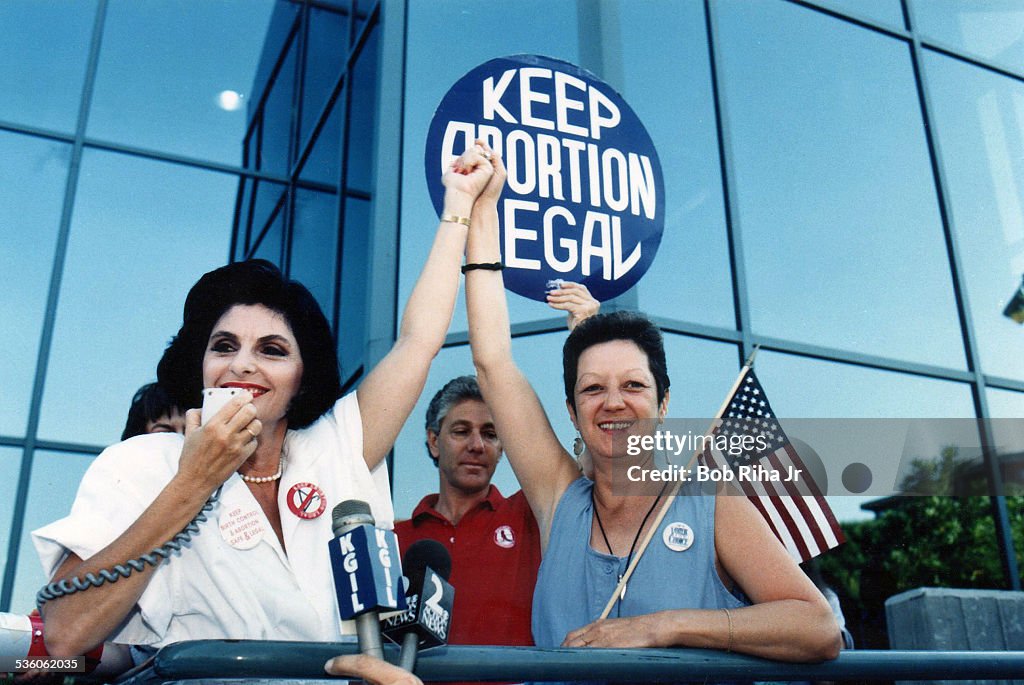 Gloria Allred Norma McCorvey Pro Choice Rally