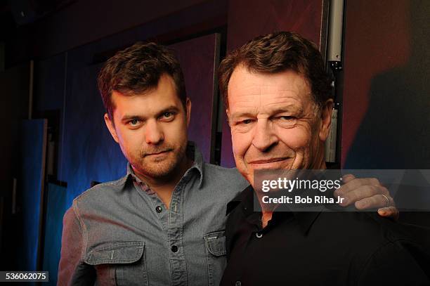 Joshua Jackson and John Noble from Fox's TV program "Fringe", on April 21, 2011 in Los Angeles, California.