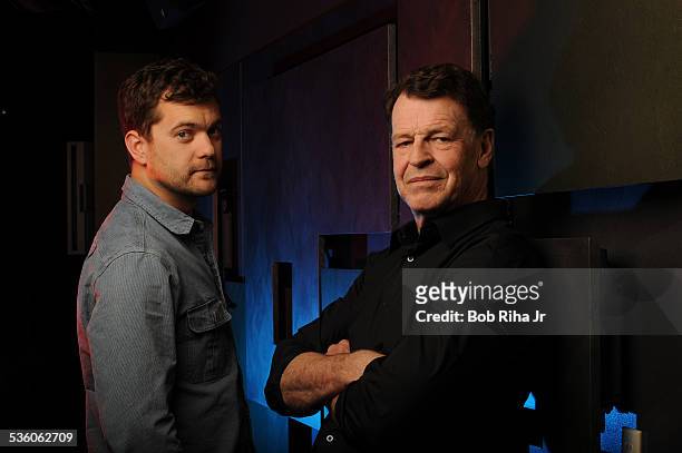 Joshua Jackson and John Noble from Fox's TV program "Fringe", on April 21, 2011 in Los Angeles, California.