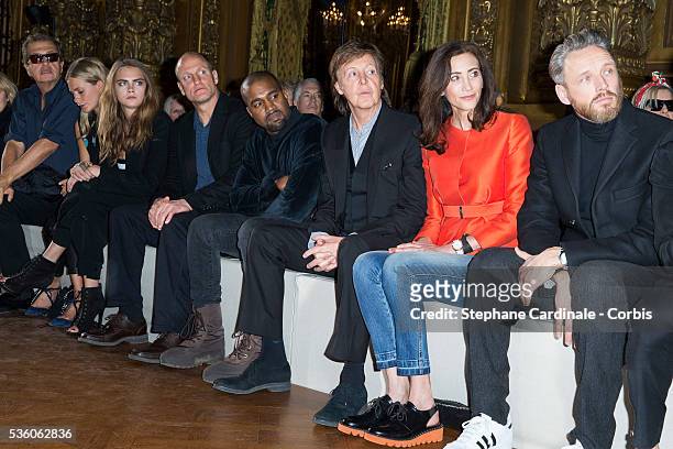 James, guest, Mario Testino, Poppy Delevingne, Cara Delevingne, Woody Harrelson, Kanye West, Paul McCartney, his wife Nancy Shevell and Husband of...