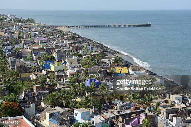 the city of pondicherry - pondicherry stock pictures, royalty-free photos & images