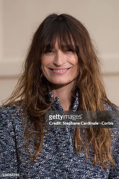 Caroline de Maigret attends the Chanel show at the 'Grand Palais', as part of the Paris Fashion Week Womenswear Fall/Winter 2015/2016 on March 10,...