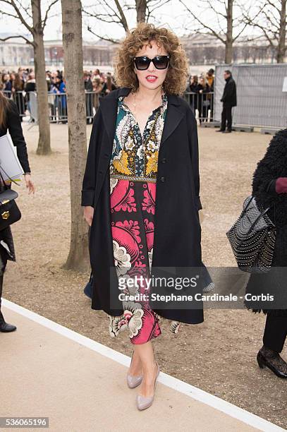 Valeria Golino attends the Valentino show as part of the Paris Fashion Week Womenswear Fall/Winter 2015/2016 on March 10, 2015 in Paris, France.