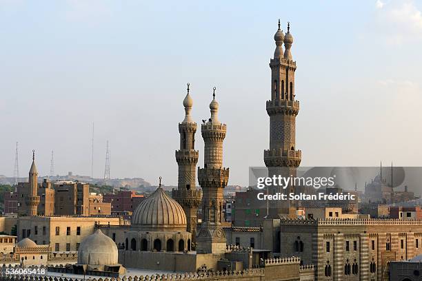 al-azhar mosque in cairo - cairo cityscape stock pictures, royalty-free photos & images