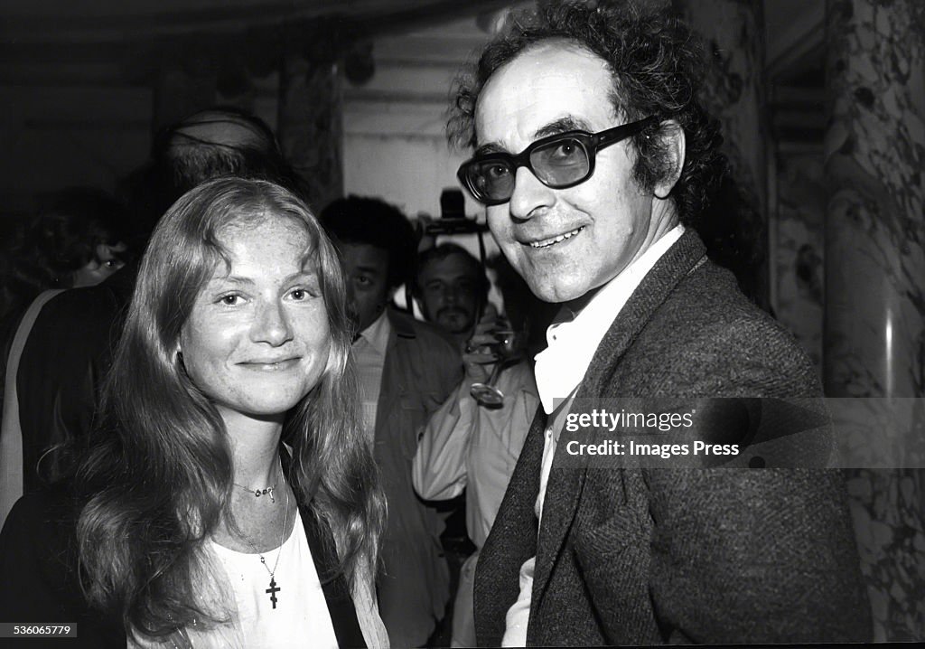 Isabelle Huppert and Jean-Luc Godard