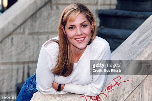 Actress Mary McCormack stars in FOX TV 'Murder One' show on the Fox Studio lot, October 22, 1996 in Los Angeles, California.