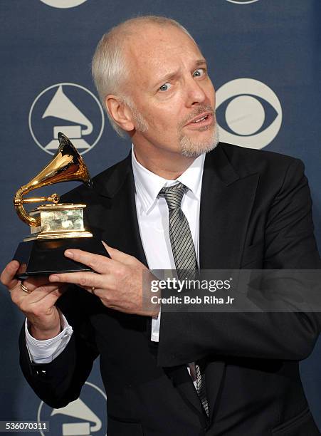 Peter Frampton with Grammy Award he received during 49th annual Grammy Awards ceremony, February 11, 2007 at Staples Center in Los Angeles,...