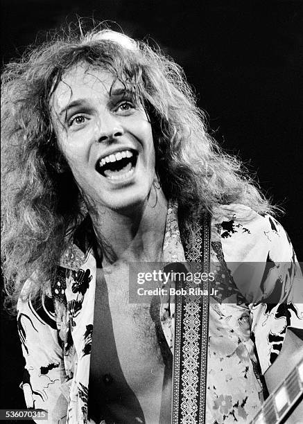 Peter Frampton in concert at the Los Angles Forum, December 7, 1976 in Inglewood, California,