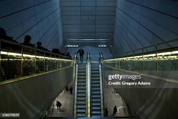 looking down from up - copenhagen metro stock pictures, royalty-free photos & images