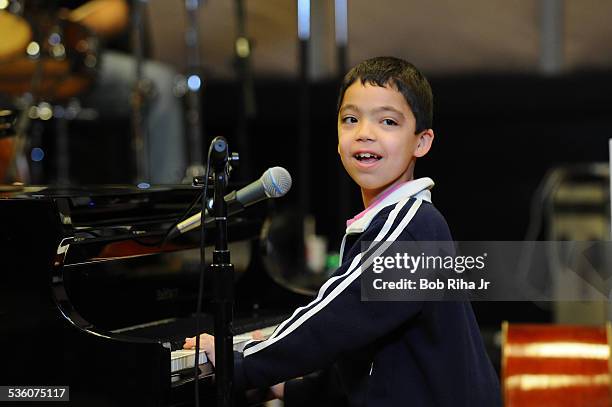 Boy wonder Ethan Bortnick, the "We Are the World" voice is only 9 years old will be getting his own PBS special this coming June, rehearses at...