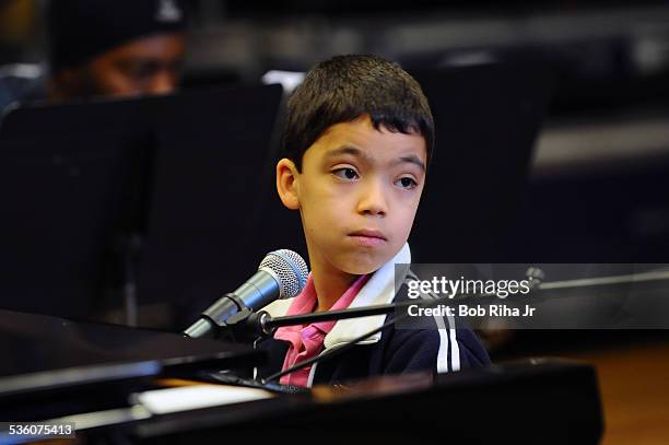 Boy wonder Ethan Bortnick, the "We Are the World" voice is only 9 years old will be getting his own PBS special this coming June, rehearses at...