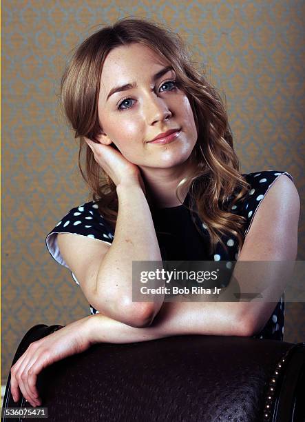 Actress Saoirse Ronan, is starring in "Hanna' and "Violet and Daisy" , during photo session March 24, 2011 at Four Seasons Hotel in Beverly Hills,...