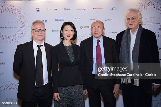 Director of the Institut Lumiere and the Cannes Film Festival Thierry Fremaux, French Culture Minister Fleur Pellerin, Mayor of Lyon Gerard Collomb...