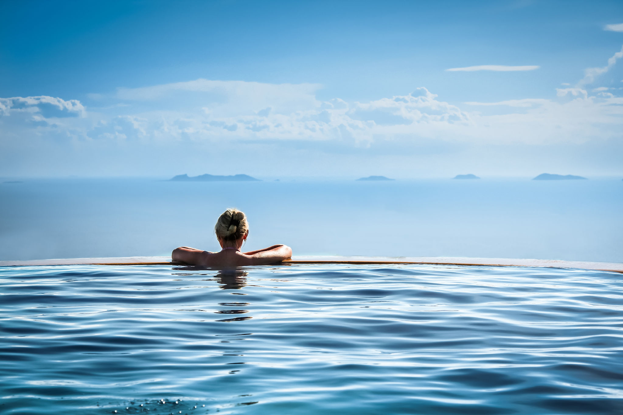 infinity pool view