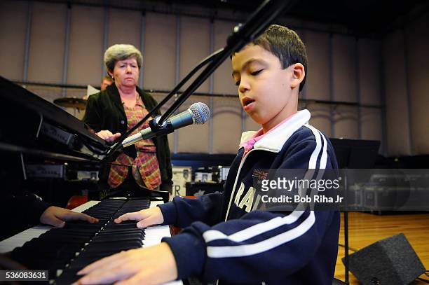 Boy wonder Ethan Bortnick, the "We Are the World" voice is only 9 years old will be getting his own PBS special this coming June, rehearses at...