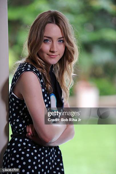 Actress Saoirse Ronan, is starring in "Hanna' and "Violet and Daisy" , during photo session March 24, 2011 at Four Seasons Hotel in Beverly Hills,...