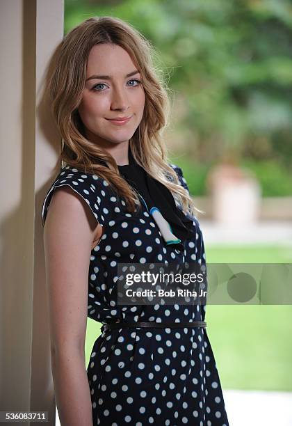 Actress Saoirse Ronan, is starring in "Hanna' and "Violet and Daisy" , during photo session March 24, 2011 at Four Seasons Hotel in Beverly Hills,...