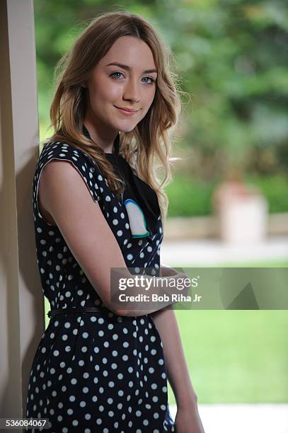 Actress Saoirse Ronan, is starring in "Hanna' and "Violet and Daisy" , during photo session March 24, 2011 at Four Seasons Hotel in Beverly Hills,...