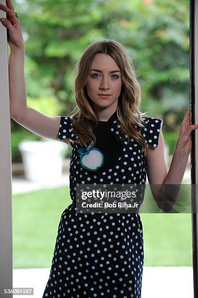 Actress Saoirse Ronan, is starring in "Hanna' and "Violet and Daisy" , during photo session March 24, 2011 at Four Seasons Hotel in Beverly Hills,...
