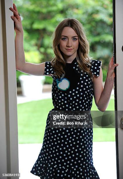 Actress Saoirse Ronan, is starring in "Hanna' and "Violet and Daisy" , during photo session March 24, 2011 at Four Seasons Hotel in Beverly Hills,...