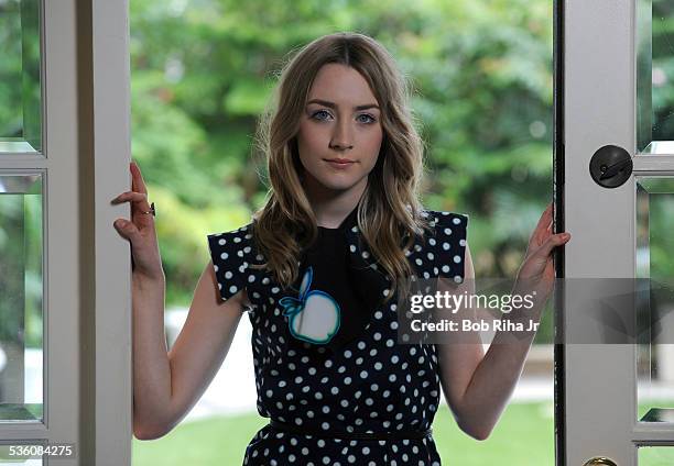 Actress Saoirse Ronan, is starring in "Hanna' and "Violet and Daisy" , during photo session March 24, 2011 at Four Seasons Hotel in Beverly Hills,...