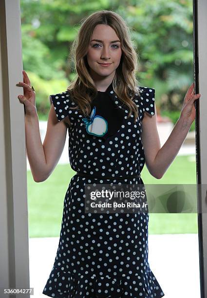 Actress Saoirse Ronan, is starring in "Hanna' and "Violet and Daisy" , during photo session March 24, 2011 at Four Seasons Hotel in Beverly Hills,...