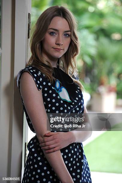 Actress Saoirse Ronan, is starring in "Hanna' and "Violet and Daisy" , during photo session March 24, 2011 at Four Seasons Hotel in Beverly Hills,...