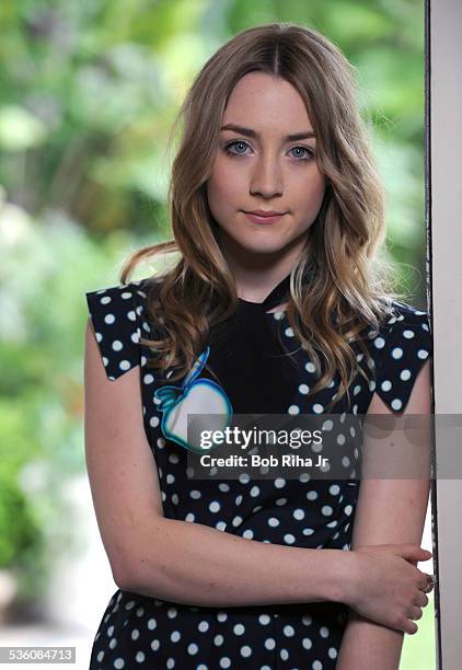 Actress Saoirse Ronan, is starring in "Hanna' and "Violet and Daisy" , during photo session March 24, 2011 at Four Seasons Hotel in Beverly Hills,...