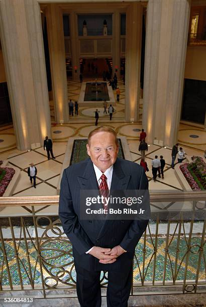 Multi-billionaire Sheldon Adelson at The Palazzo Las Vegas, his newest casino-hotel on the Las Vegas Strip, January 8, 2008 in Las Vegas, Nevada.