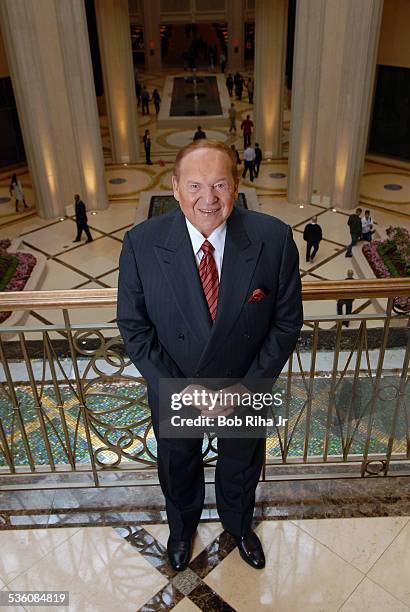 Multi-billionaire Sheldon Adelson at The Palazzo Las Vegas, his newest casino-hotel on the Las Vegas Strip, January 8, 2008 in Las Vegas, Nevada.