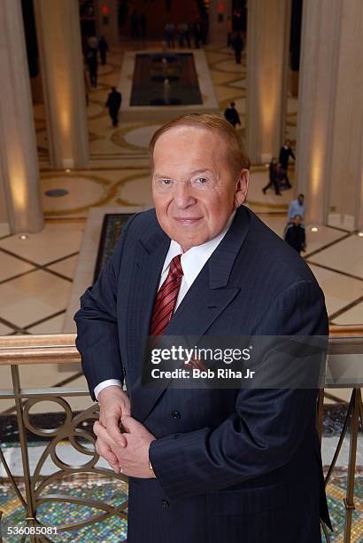 Multi-billionaire Sheldon Adelson at The Palazzo Las Vegas, his newest casino-hotel on the Las Vegas Strip, January 8, 2008 in Las Vegas, Nevada.