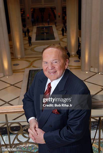 Multi-billionaire Sheldon Adelson at The Palazzo Las Vegas, his newest casino-hotel on the Las Vegas Strip, January 8, 2008 in Las Vegas, Nevada.