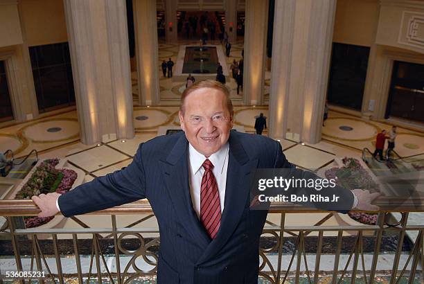 Multi-billionaire Sheldon Adelson at The Palazzo Las Vegas, his newest casino-hotel on the Las Vegas Strip, January 8, 2008 in Las Vegas, Nevada.