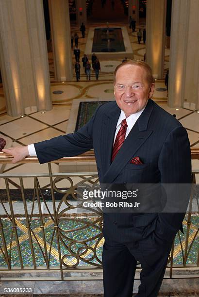 Multi-billionaire Sheldon Adelson at The Palazzo Las Vegas, his newest casino-hotel on the Las Vegas Strip, January 8, 2008 in Las Vegas, Nevada.