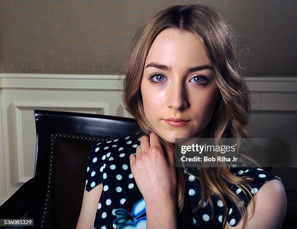 Actress Saoirse Ronan, is starring in "Hanna' and "Violet and Daisy" , during photo session March 24, 2011 at Four Seasons Hotel in Beverly Hills,...