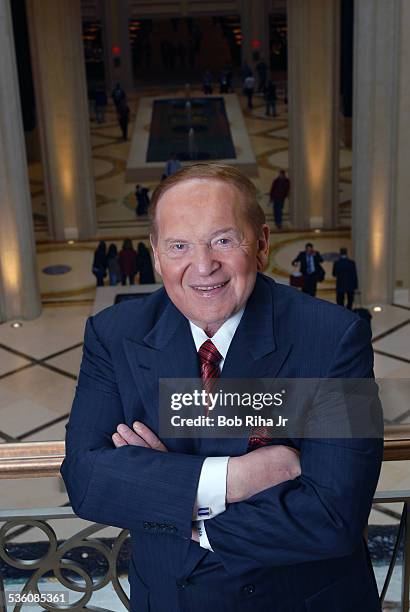 Multi-billionaire Sheldon Adelson at The Palazzo Las Vegas, his newest casino-hotel on the Las Vegas Strip, January 8, 2008 in Las Vegas, Nevada.