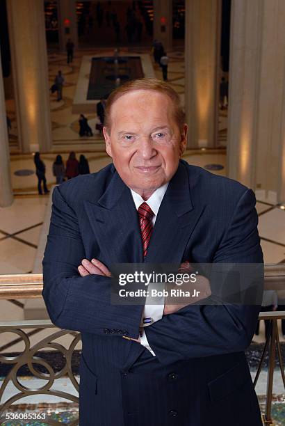 Multi-billionaire Sheldon Adelson at The Palazzo Las Vegas, his newest casino-hotel on the Las Vegas Strip, January 8, 2008 in Las Vegas, Nevada.